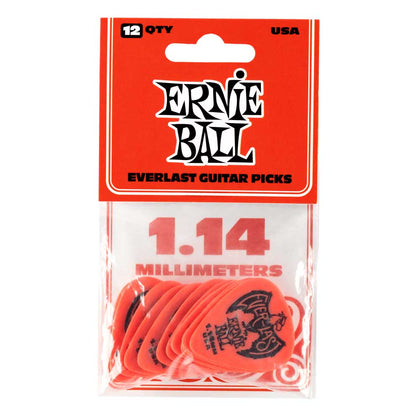 Ernie Ball - P09194 -  Red Everlast Guitar Picks (12 pack) - Standard - Heavy (1.14mm)