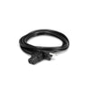 Hosa Power Cord Right-Angle IEC C13 to NEMA 5-15P, 8 ft.