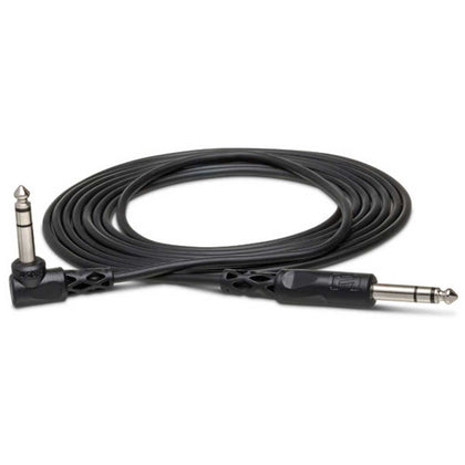 Hosa CSS-110R 10 ft. Balanced Interconnect Cable - 1/4 in. TRS Male to Same - Right Angle