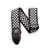 Ernie Ball P04149 Jacquard Design Polypro 2 in. Guitar Strap - Black and White Checkered