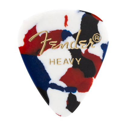 Fender 351 Shape Heavy 12 Pack Picks - Confetti