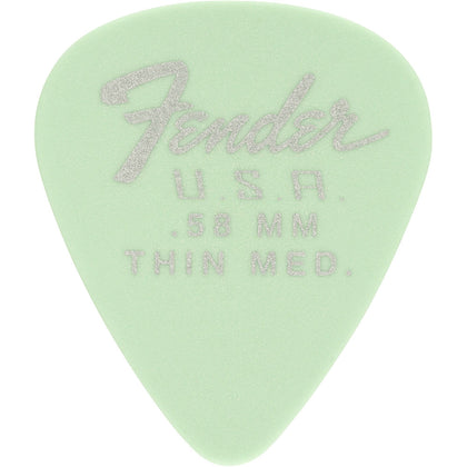 Fender - 1987351750 - Dura-Tone Guitar Picks (12 Pack) - 351 Shape (0.58mm) - Surf Green