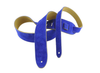 Henry Heller HBS2 2 in. Super Soft Suede Guitar Strap - Blue - Bananas at Large