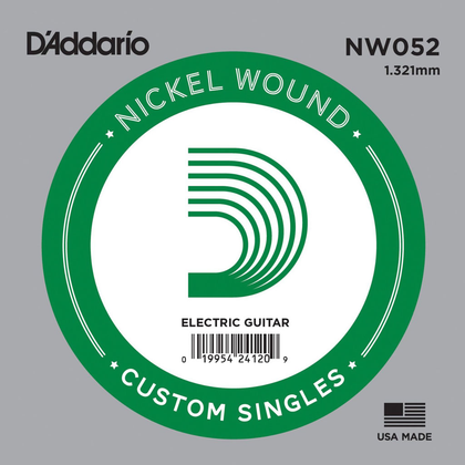 D'Addario NW052 Single XL Nickel Wound 052 - Bananas At Large®