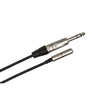 Hosa Pro HXMS-010 Headphone Adapter Cable, REAN 3.5mm TRS to 1/4in TRS - 10ft