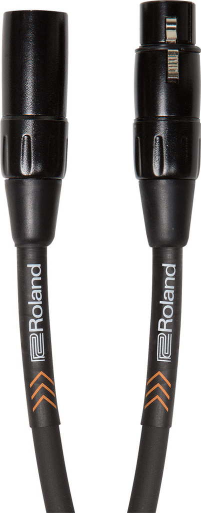 Roland RMC-B3 Black Series 3ft. Microphone Cable with Heavy Duty XLR Connectors - Bananas at Large