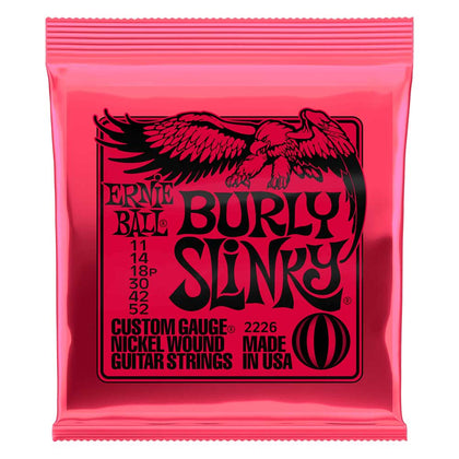 Ernie Ball - 2226 - Electric Guitar String Set - Nickel Wound Burly Slinky 11-52