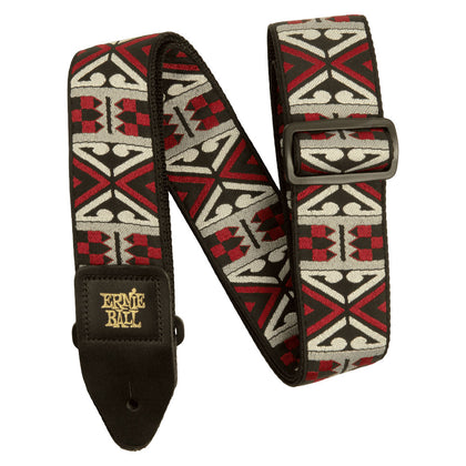 Ernie Ball P05339 Jacquard Design Polypro 2 in. Guitar Strap - Primal Red