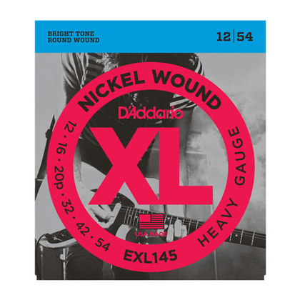 DAddario EXL145 Nickel Wound Electric Strings - Heavy Plain 3rd 12-54 - Bananas At Large®