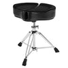 Ahead Spinal Glide Saddle Drum Throne with 3 Leg Base - Black Top with Black Sides