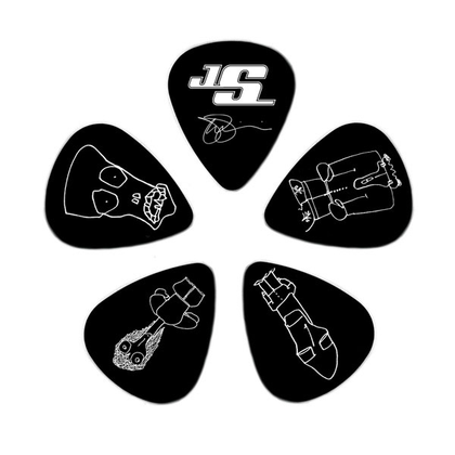 D'Addario Joe Satriani 10 Pack Heavy Guitar Picks - Black