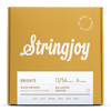 Stringjoy Brights | Medium Gauge (13-56) 80/20 Bronze Acoustic Guitar Strings