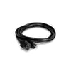 Hosa Power Cord 18 AWG, IEC C13 to NEMA 5-15P, 8 ft.