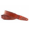 RightOn! Mojo 2.3 in. Vegan Leather Guitar and Bass Strap - Charm Brown