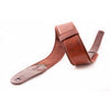 RightOn! Mojo 2.3 in. Vegan Leather Guitar and Bass Strap - Charm Brown