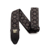 Ernie Ball P04093 Jacquard Design Polypro 2 in. Guitar Strap - Regal Black