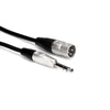 Hosa Pro Balanced Interconnect Cable, 1/4 in. to XLR - 15 ft.