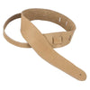 Henry Heller HAB2-NAT American Buffalo Leather 2 in. Guitar Strap - Light Tan