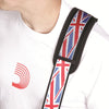 D'Addario 50A11-PD Woven 2 in. Guitar Strap w/Pad - Union Jack