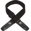 Lock-It Straps LIS-013C2-BLK Cotton Series 2 in. Guitar Strap - Black