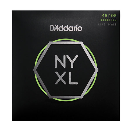 D'Addario NYXL45105 Long Scale Light Top/Med Bottom Electric Bass Strings 45-105 - Bananas At Large®