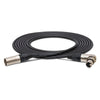 Hosa Microphone XLR Cable with Female Right-Angle - 15 ft.