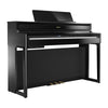 Roland HP-704 Digital Upright Piano with Stand and Bench - Polished Ebony Finish