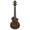 Ibanez UEW13MEE Acoustic Electric Concert Ukulele - Dark Brown Open