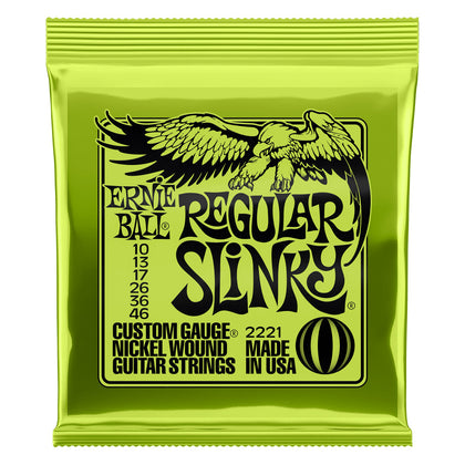 Ernie Ball Regular Slinky Nickel Wound Electric Guitar Strings 10-46 Gauge