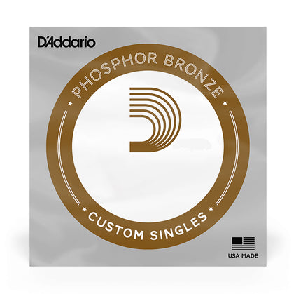 D'Addario PB027 Single Phosphor Bronze Wound - 027