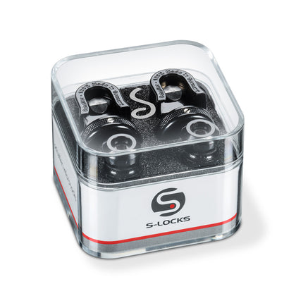 Schaller S-Locks (Pair) - Medium - Black Chrome Finish