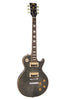 Vintage Guitars V100 Flame Top Single Cutaway Electric Guitar - Boulevard Black