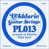 D'Addario PL013 Plain Steel Guitar Single String - Bananas At Large®