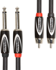 Roland RCC-5-2R28 Black Series 5ft Interconnect Cable with Dual 1/4 in. to RCA - Bananas at Large