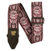 Ernie Ball P05347 Jacquard Design Polypro 2 in. Guitar Strap - Pink Orleans