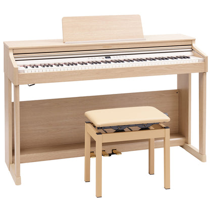 Roland RP-701 Digital Upright Piano with Stand and Bench - Light Oak