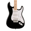 Squier Sonic Stratocaster, Maple Fingerboard, White Pickguard, Black