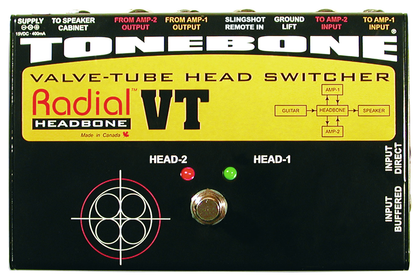 Radial Tonebone Headbone VT Amp Head Switcher for two tube amps