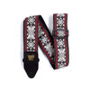 Ernie Ball P04669 Jacquard Design Polypro 2 in. Guitar Strap - Blackjack Red