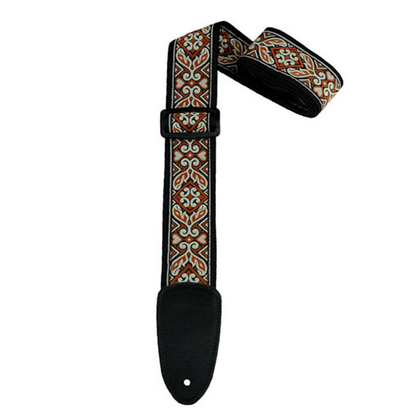 Henry Heller HJQ2 2 in. Hand Sewn Deluxe Multi Color Jacquard Guitar Strap - Bananas At Large®