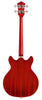 Guild Starfire I Bass LH Newark Double-Cut Left Handed Semi-Hollow - Cherry Red