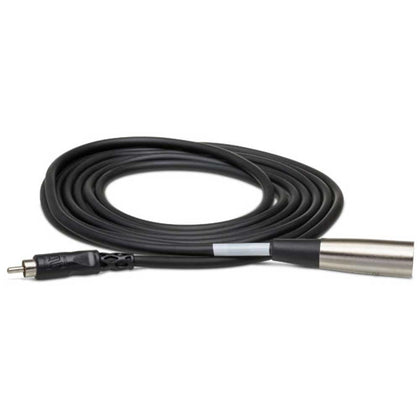 Hosa - XRM-110 - 10 ft Unbalance Interconnect Cable - Single RCA Male to XLR Male