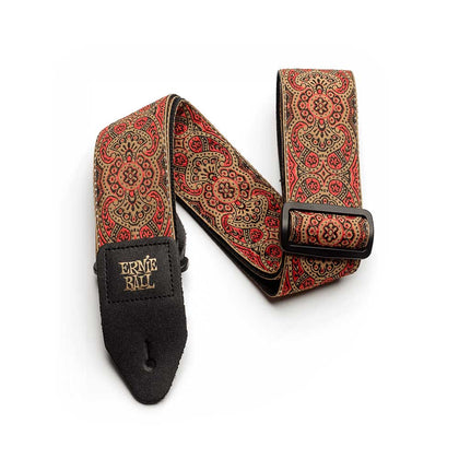 Ernie Ball P04162 Jacquard Design Polypro 2 in. Guitar Strap - Crimson Paisley