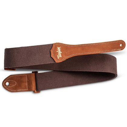 Taylor 4001-20 GS Mini Cotton 2 in. Guitar Strap - Chocolate