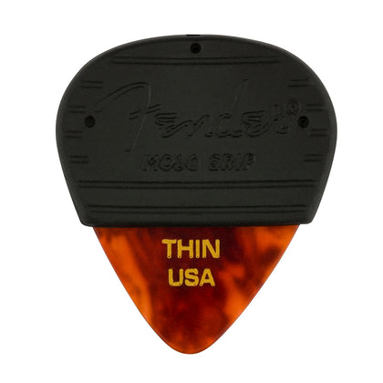 Fender Mojo Grip Thin Picks, Celluloid 3-Pack - Tortoise Shell