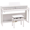 Roland RP-701 Digital Upright Piano with Stand and Bench - White