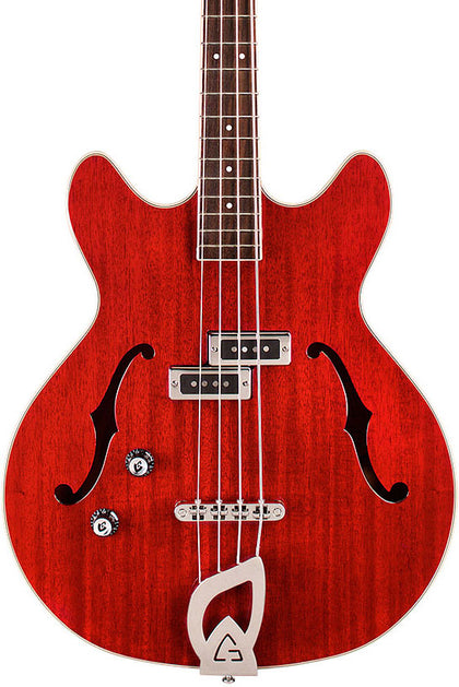 Guild Starfire I Bass LH Newark Double-Cut Left Handed Semi-Hollow - Cherry Red