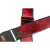 RightOn T-Paisley 2.75 in. Vegan Padded Strap - Velvet Red