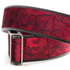 RightOn T-Paisley 2.75 in. Vegan Padded Strap - Velvet Red